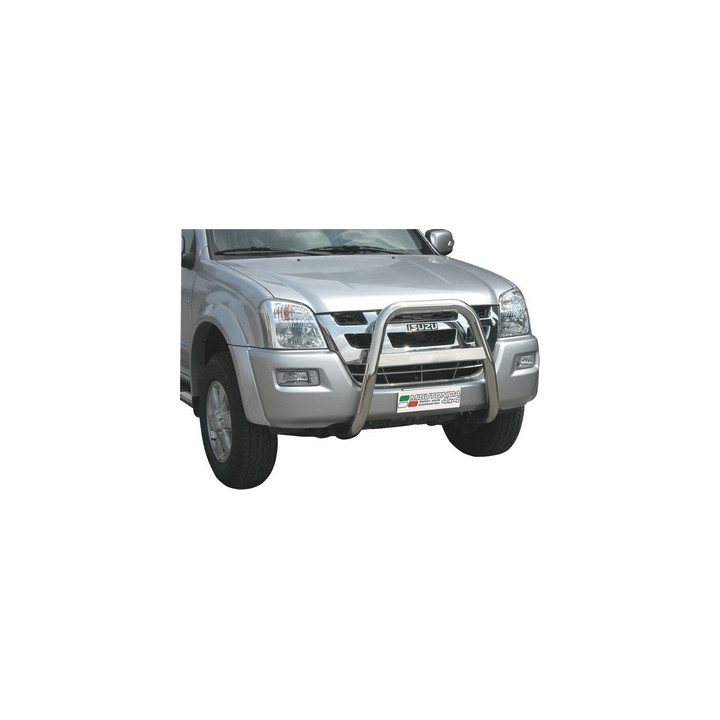 EC Homologated Bullbar, Misutonida 4x4 High Medium Bar, Color Silver, Isuzu D-Max - EDK.ro