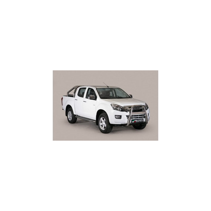 EC Homologated Bullbar, Misutonida 4x4 High Medium Bar, Color Black, Isuzu D-Max 2012 - 2019 - EDK.ro