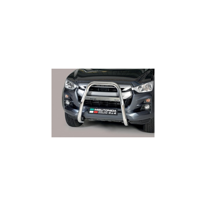 EC Homologated Bullbar, Misutonida 4x4 High Medium Bar, Color Silver, Isuzu D-Max 2020 - 2023 - EDK.ro