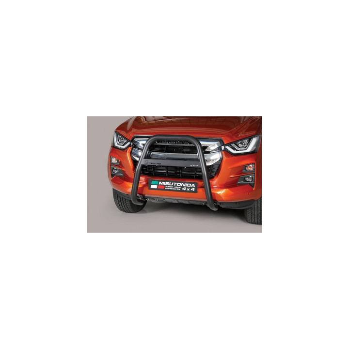 EC Homologated Bullbar, Misutonida 4x4 High Medium Bar, Color Black, Isuzu D-Max 2020 - 2023 - EDK.ro