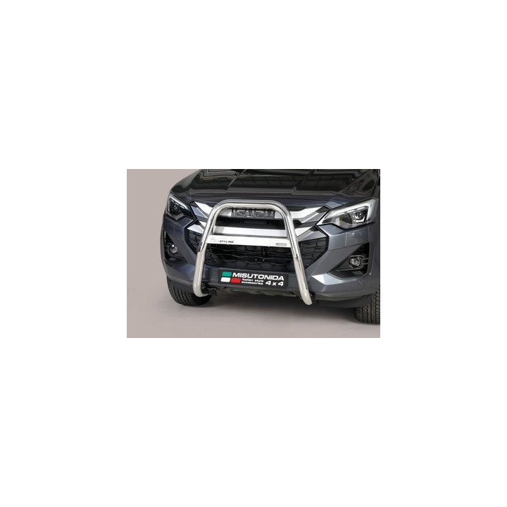EC Homologated Bullbar, Misutonida 4x4 High Medium Bar, Color Silver, Isuzu D-Max 2024 - Present - EDK.ro