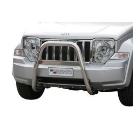 EC Homologated Bullbar, Misutonida 4x4 High Medium Bar, Color Black, Jeep Cherokee - EDK.ro