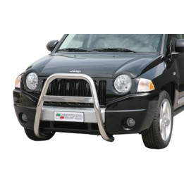 Bullbar Omologat RAR, Misutonida 4x4 High Medium Bar, Culoare Negru, Jeep Compass - EDK.ro