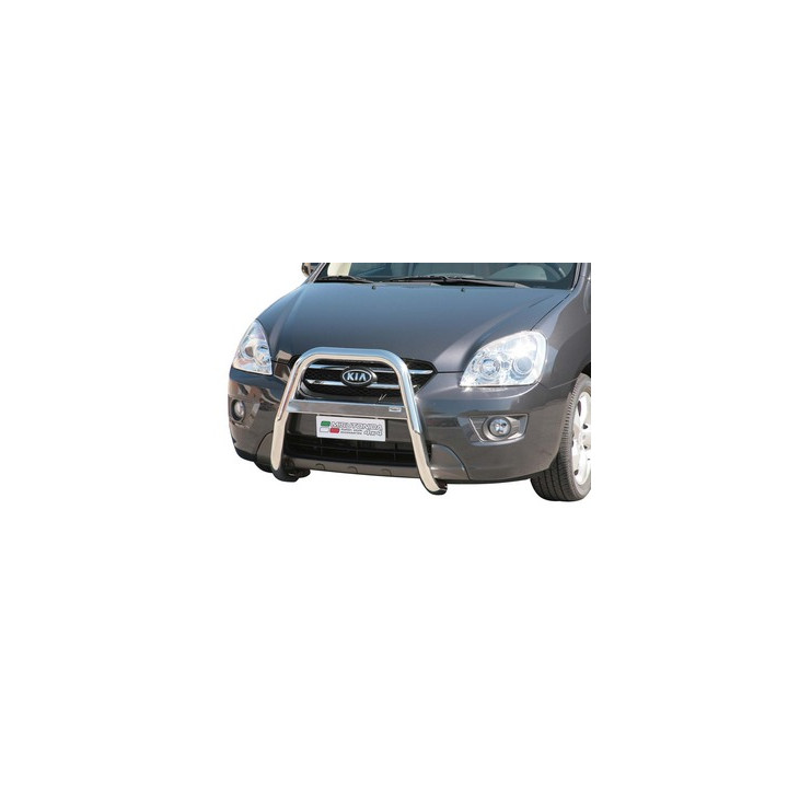 EC Homologated Bullbar, Misutonida 4x4 High Medium Bar, Color Silver, Kia Carens - EDK.ro
