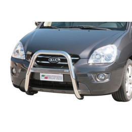 EC Homologated Bullbar, Misutonida 4x4 High Medium Bar, Color Black, Kia Carens - EDK.ro