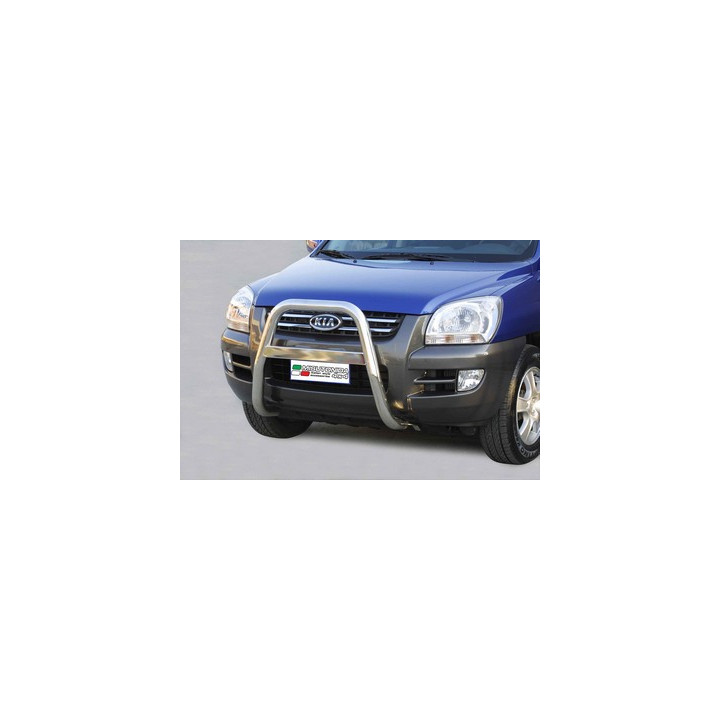 Bullbar Omologat RAR, Misutonida 4x4 High Medium Bar, Culoare Argintiu, Kia Sportage - EDK.ro