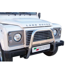 EC Homologated Bullbar, Misutonida 4x4 High Medium Bar, Color Silver, Land Rover Defender - EDK.ro