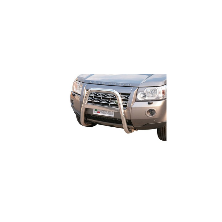 EC Homologated Bullbar, Misutonida 4x4 High Medium Bar, Color Silver, Land Rover Freelander - EDK.ro