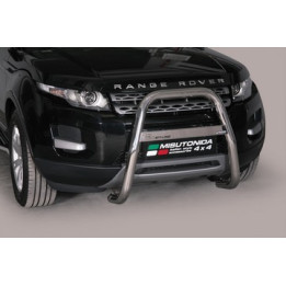 EC Homologated Bullbar, Misutonida 4x4 High Medium Bar, Color Silver, Land Rover Range Rover Evoque - EDK.ro