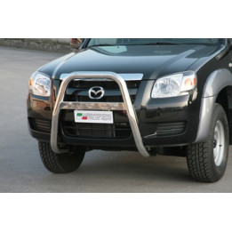 EC Homologated Bullbar, Misutonida 4x4 High Medium Bar, Color Silver, Mazda BT-50 - EDK.ro