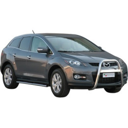 EC Homologated Bullbar, Misutonida 4x4 High Medium Bar, Color Silver, Mazda CX7 - EDK.ro