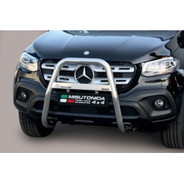 EC Homologated Bullbar, Misutonida 4x4 High Medium Bar, Color Black, Mercedes-Benz X-Class - EDK.ro