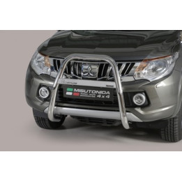 Bullbar Omologat RAR, Misutonida 4x4 High Medium Bar, Culoare Negru, Mitsubishi L200 2015 - 2018 - EDK.ro