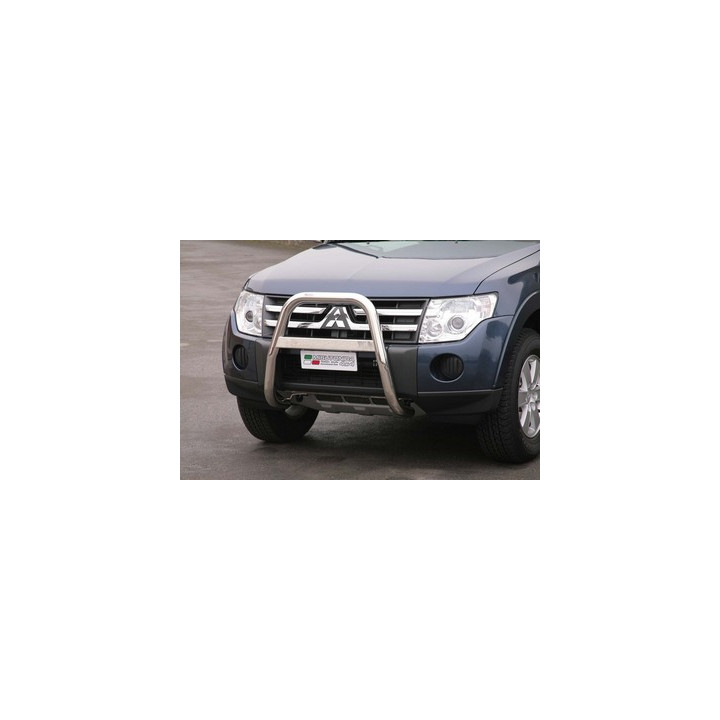 Bullbar Omologat RAR, Misutonida 4x4 High Medium Bar, Culoare Negru, Mitsubishi Pajero 2007 - 2014 - EDK.ro