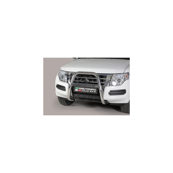 Bullbar Omologat RAR, Misutonida 4x4 High Medium Bar, Culoare Negru, Mitsubishi Pajero 2015 - Prezent - EDK.ro