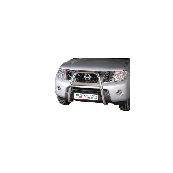 Bullbar Omologat RAR, Misutonida 4x4 High Medium Bar, Culoare Argintiu, Nissan Navara 2010 - 2015 - EDK.ro