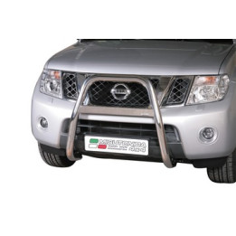 EC Homologated Bullbar, Misutonida 4x4 High Medium Bar, Color Black, Nissan Navara 2010 - 2015 - EDK.ro