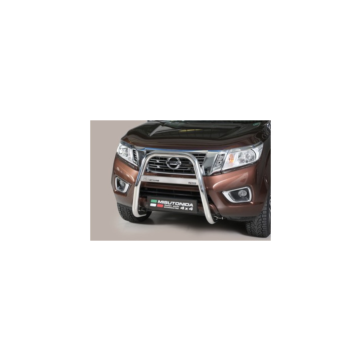 Bullbar Omologat RAR, Misutonida 4x4 High Medium Bar, Culoare Argintiu, Nissan Navara 2016 - Prezent - EDK.ro