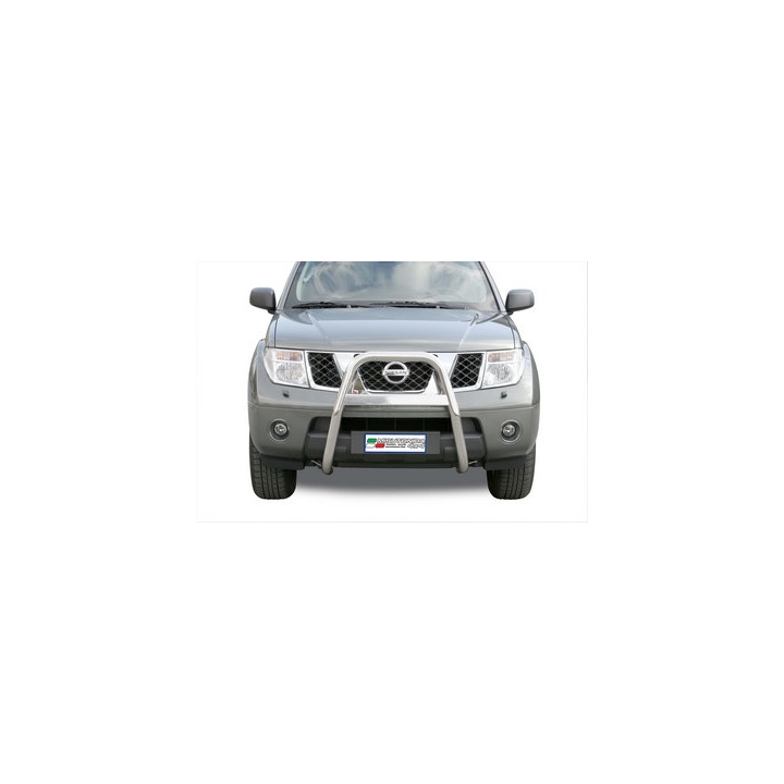 EC Homologated Bullbar, Misutonida 4x4 High Medium Bar, Color Black, Nissan Pathfinder - EDK.ro
