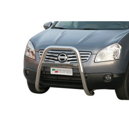 EC Homologated Bullbar, Misutonida 4x4 High Medium Bar, Color Black, Nissan Qashqai - EDK.ro