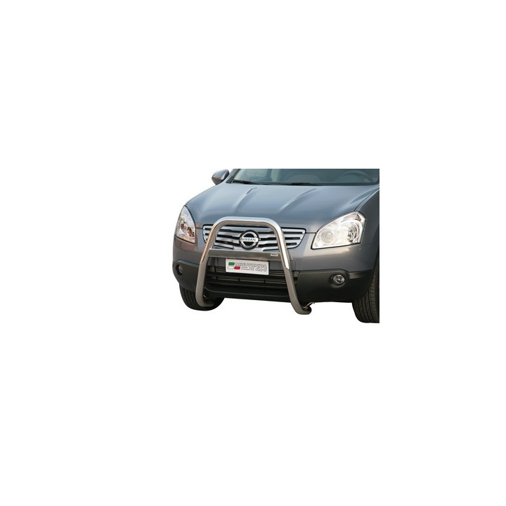 EC Homologated Bullbar, Misutonida 4x4 High Medium Bar, Color Black, Nissan Qashqai - EDK.ro