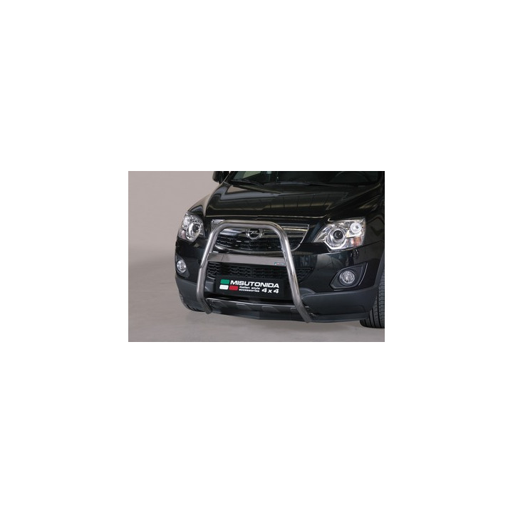 EC Homologated Bullbar, Misutonida 4x4 High Medium Bar, Color Black, Opel Antara - EDK.ro
