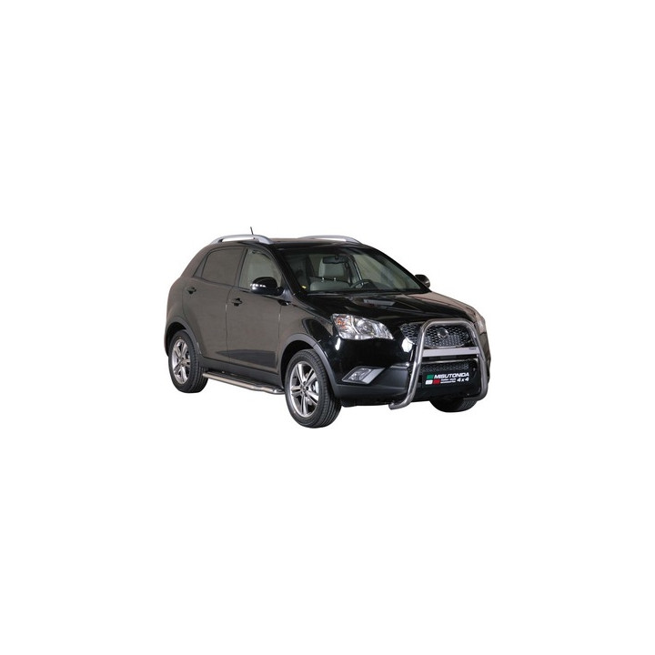 EC Homologated Bullbar, Misutonida 4x4 High Medium Bar, Color Black, SsangYong Korando - EDK.ro
