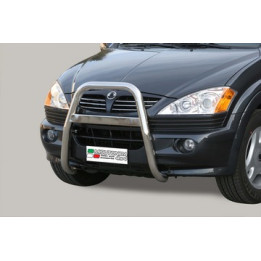 EC Homologated Bullbar, Misutonida 4x4 High Medium Bar, Color Silver, SsangYong Kyron - EDK.ro