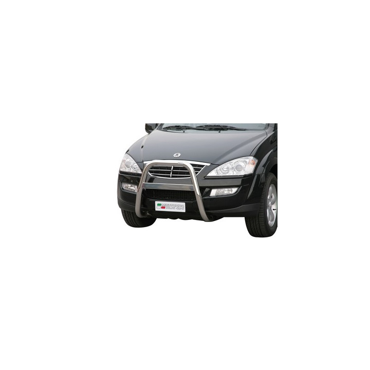 EC Homologated Bullbar, Misutonida 4x4 High Medium Bar, Color Silver, SsangYong Kyron - EDK.ro