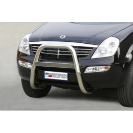 Bullbar Omologat RAR, Misutonida 4x4 High Medium Bar, Culoare Argintiu, SsangYong Rexton - EDK.ro