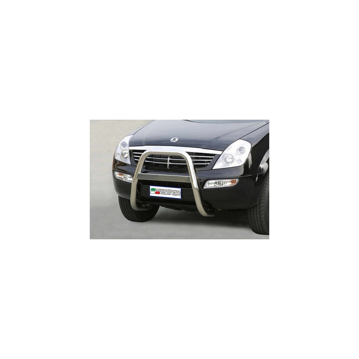 EC Homologated Bullbar, Misutonida 4x4 High Medium Bar, Color Black, SsangYong Rexton - EDK.ro