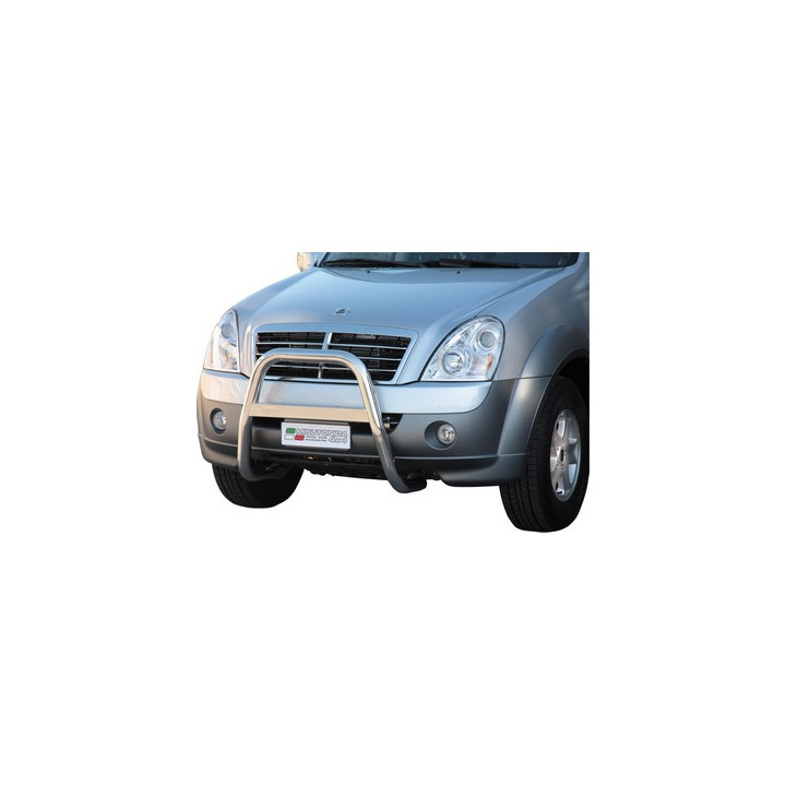 Bullbar Omologat RAR, Misutonida 4x4 High Medium Bar, Culoare Argintiu, SsangYong Rexton - EDK.ro