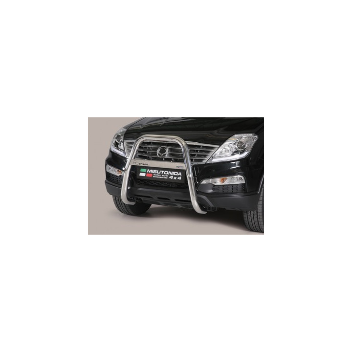 Bullbar Omologat RAR, Misutonida 4x4 High Medium Bar, Culoare Negru, SsangYong Rexton - EDK.ro