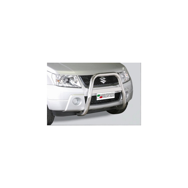 EC Homologated Bullbar, Misutonida 4x4 High Medium Bar, Color Silver, Suzuki Grand Vitara 2005 - 2008 - EDK.ro