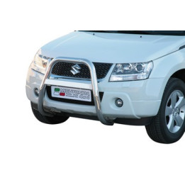 EC Homologated Bullbar, Misutonida 4x4 High Medium Bar, Color Black, Suzuki Grand Vitara 2009 - 2012 - EDK.ro