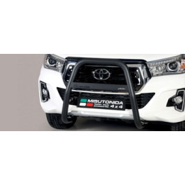 EC Homologated Bullbar, Misutonida 4x4 High Medium Bar, Color Black, Toyota Hilux 2021 - Present - EDK.ro
