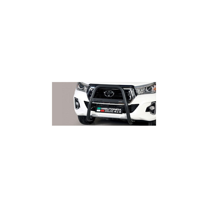 EC Homologated Bullbar, Misutonida 4x4 High Medium Bar, Color Black, Toyota Hilux 2021 - Present - EDK.ro