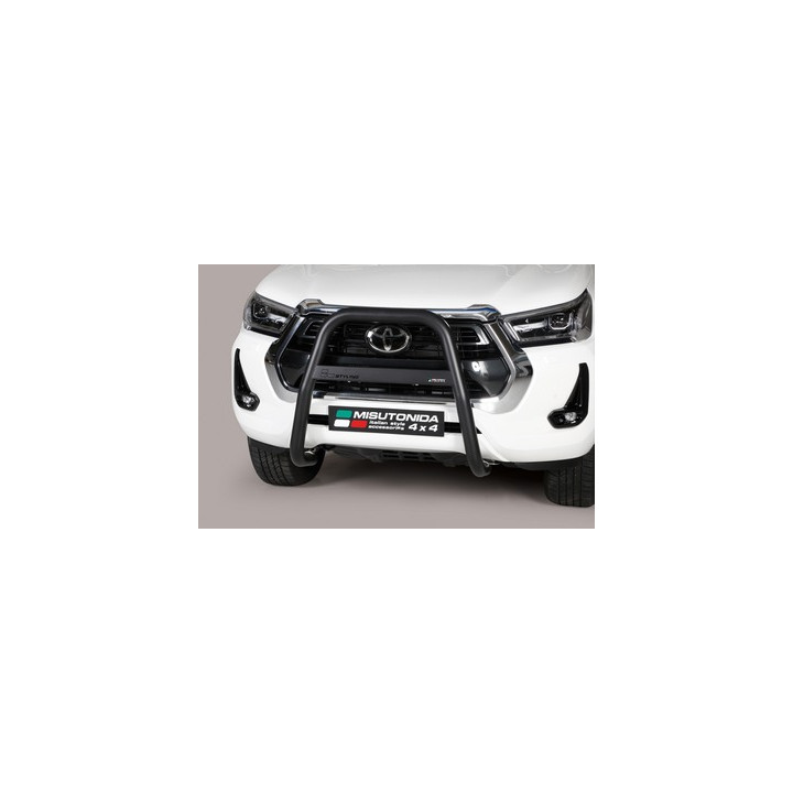 Bullbar Omologat RAR, Misutonida 4x4 High Medium Bar, Culoare Negru, Toyota Hilux 2021 - Prezent - EDK.ro