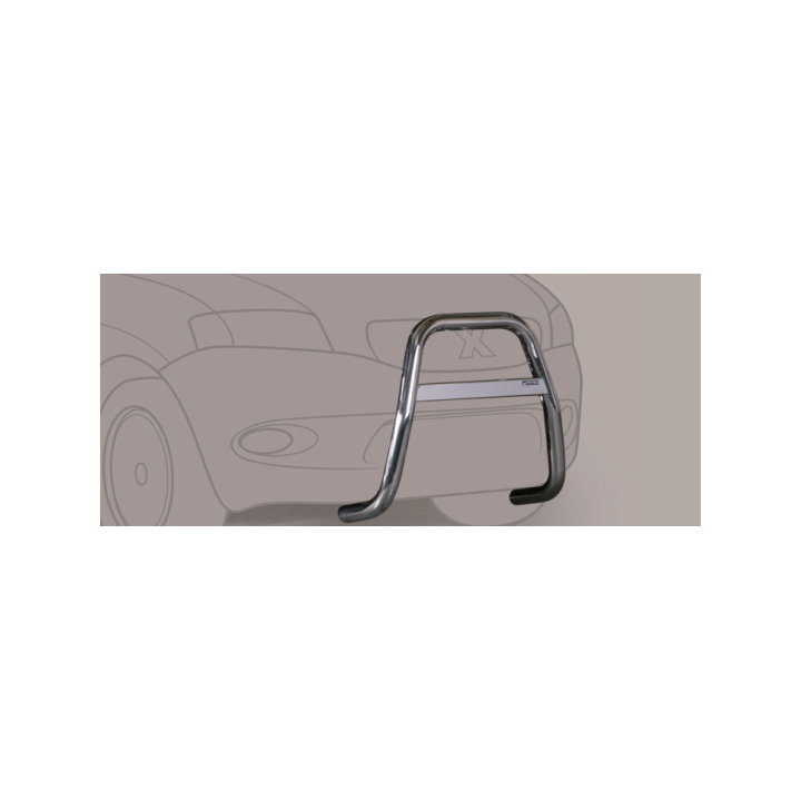 Bullbar Omologat RAR, Misutonida 4x4 High Medium Bar, Culoare Argintiu, Toyota Land Cruiser 120 2003 - 2008 - EDK.ro
