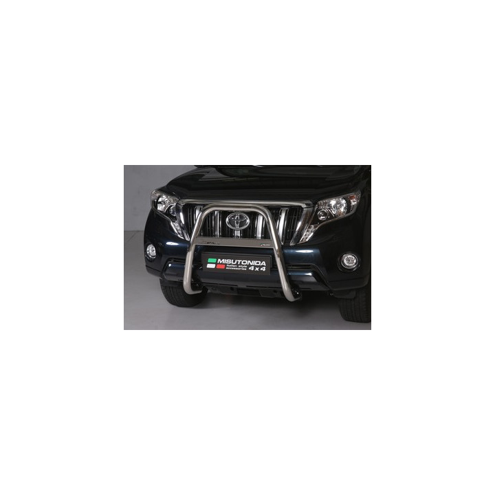 EC Homologated Bullbar, Misutonida 4x4 High Medium Bar, Color Silver, Toyota Land Cruiser 150 2014 - 2017 - EDK.ro