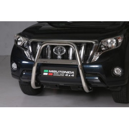 EC Homologated Bullbar, Misutonida 4x4 High Medium Bar, Color Black, Toyota Land Cruiser 150 2014 - 2017 - EDK.ro