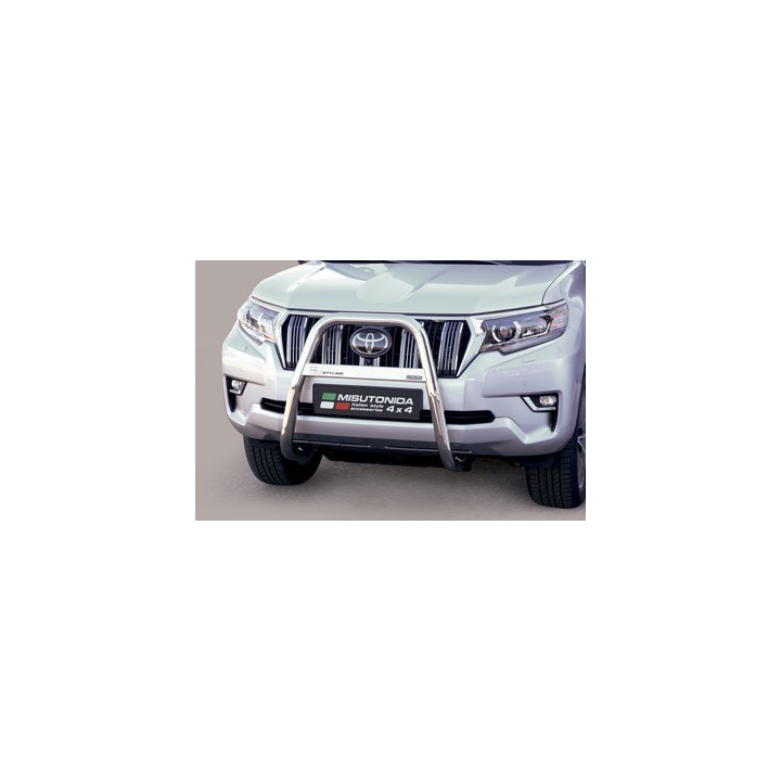 Bullbar Omologat RAR, Misutonida 4x4 High Medium Bar, Culoare Argintiu, Toyota Land Cruiser 150 2018 - Prezent - EDK.ro