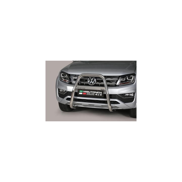 EC Homologated Bullbar, Misutonida 4x4 High Medium Bar, Color Silver, Volkswagen Amarok 2010 - 2022 - EDK.ro
