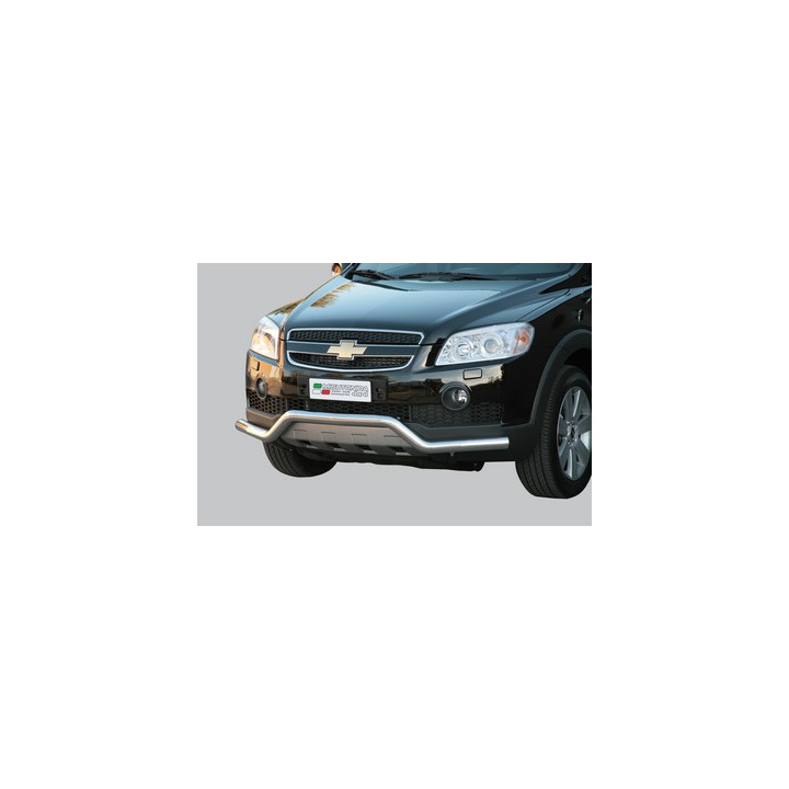 Bullbar Omologat RAR, Misutonida 4x4 Long Bar, Culoare Argintiu, Chevrolet Captiva - EDK.ro