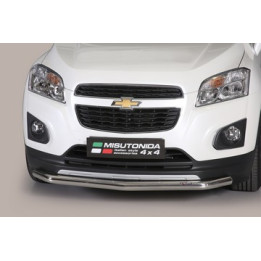 EC Homologated Bullbar, Misutonida 4x4 Long Bar, Color Black, Chevrolet Trax - EDK.ro