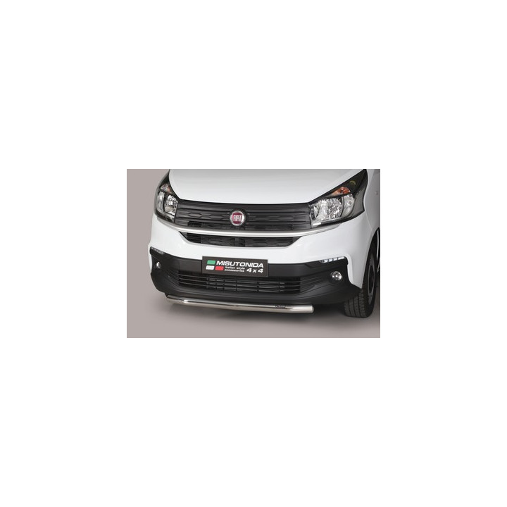EC Homologated Bullbar, Misutonida 4x4 Long Bar, Color Silver, Fiat Talento 2016 - Present - EDK.ro