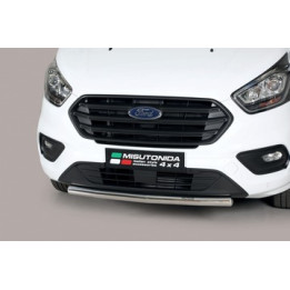 EC Homologated Bullbar, Misutonida 4x4 Long Bar, Color Silver, Ford Transit Custom 2013 - 2017 - EDK.ro
