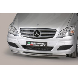 Bullbar Omologat RAR, Misutonida 4x4 Long Bar, Culoare Negru, Mercedes-Benz Viano 2010 - 2014 - EDK.ro