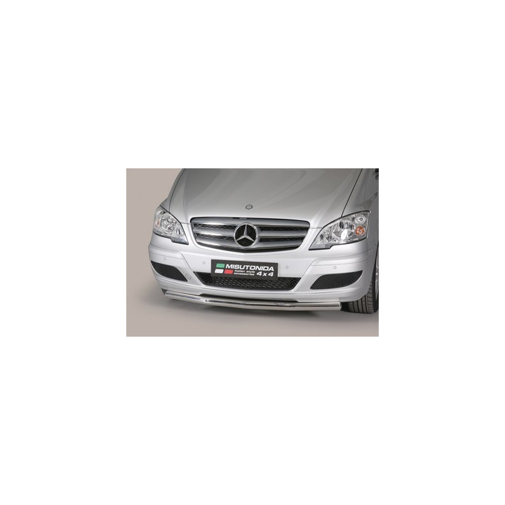 Bullbar Omologat RAR, Misutonida 4x4 Long Bar, Culoare Negru, Mercedes-Benz Viano 2010 - 2014 - EDK.ro
