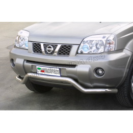 Bullbar Omologat RAR, Misutonida 4x4 Long Bar, Culoare Argintiu, Nissan X-Trail - EDK.ro